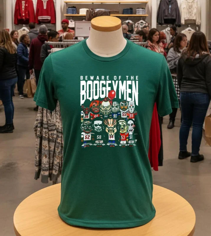 Beware Of The Boogeymen Halloween Green T Shirt