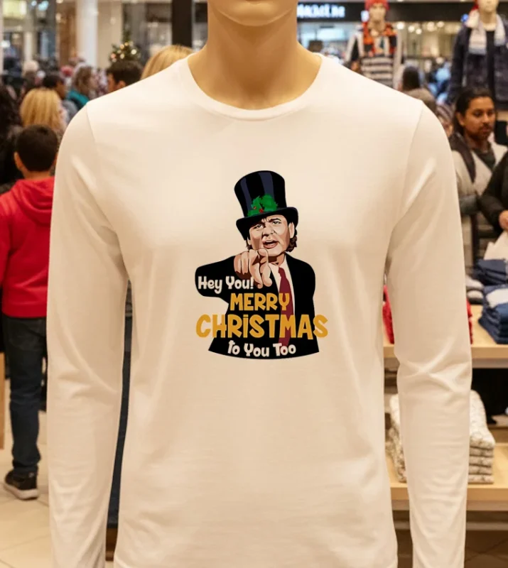 Bill Hey You Merry Christmas To You Too White T Shirt 1