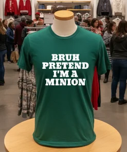 Bruh pretend I m a minion matching costume halloween shirt