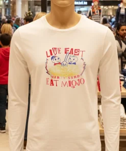 Camiseta Live Fast Eat Miojo Belle Belinha shirt