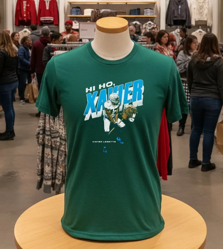 Carolina Panthers Xavier Legette Hi Ho Green T Shirt