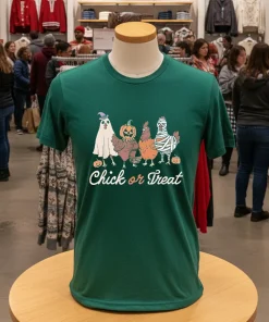 Chick Or Treat Halloween Witch Spooky Chicken shirt