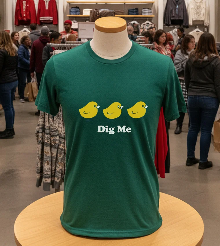 Chicks Dig Me - green-t-shirt Chicks Dig Me Green T Shirt