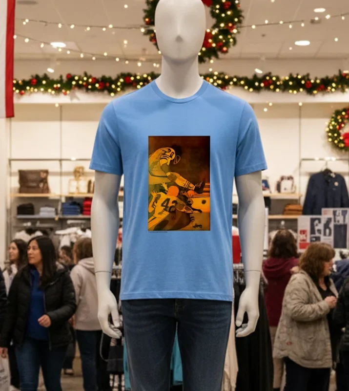 Cleveland Browns Nfl Collectors Series Vintage Team Theme Art Poster   Blue T Shirt