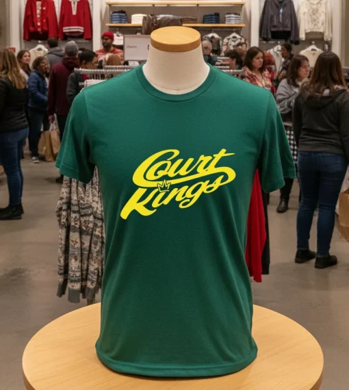 Court Kings Design   Green T Shirt