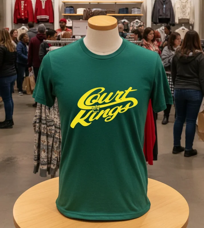 Court Kings Design   Green T Shirt