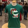 Cropped Volkswagen Bus Present   Green T Shirt