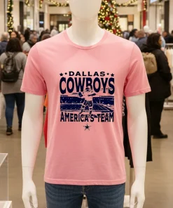 Dallas Cowboys America S Team Logo   Pink T Shirt