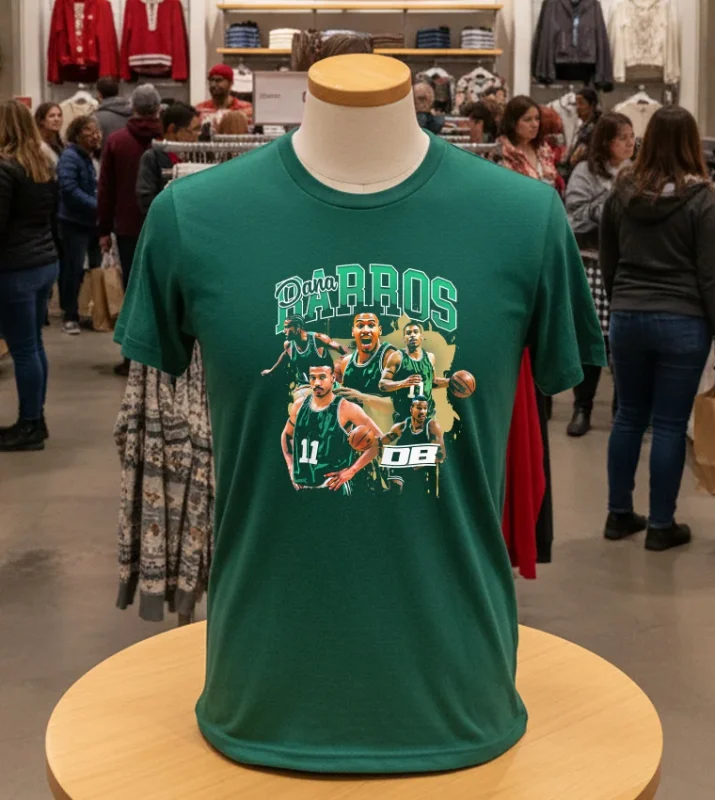 Dana Barros Boston College Graphic   Green T Shirt