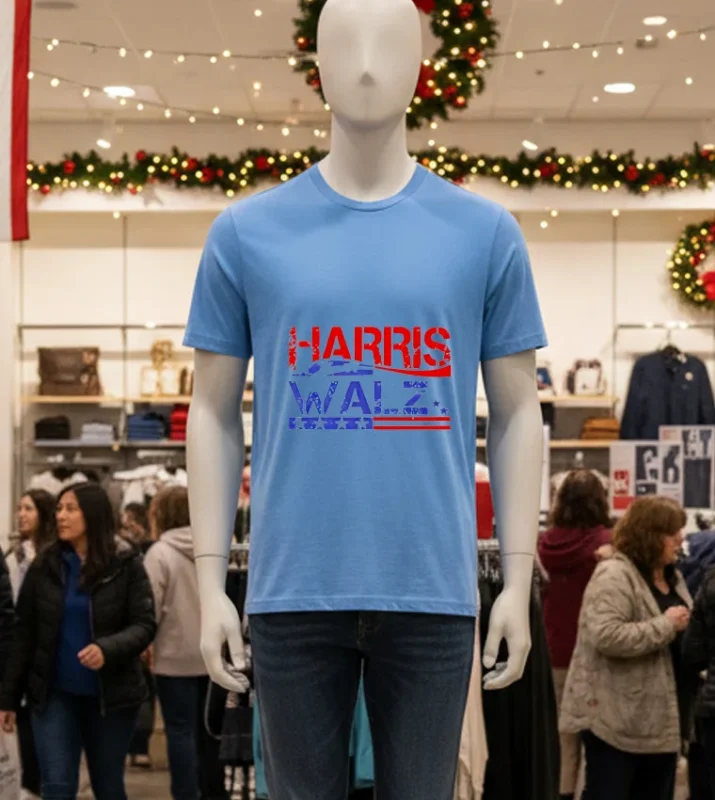 Dave Bautista Harris Walz Blue T Shirt