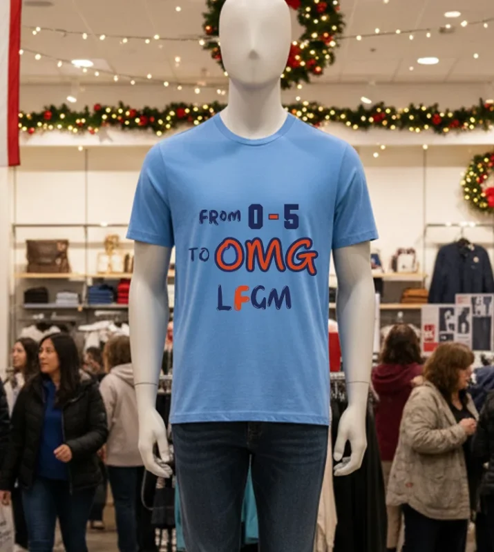 Detroit Tigers From 0 5 To Omg Lfgm   Blue T Shirt