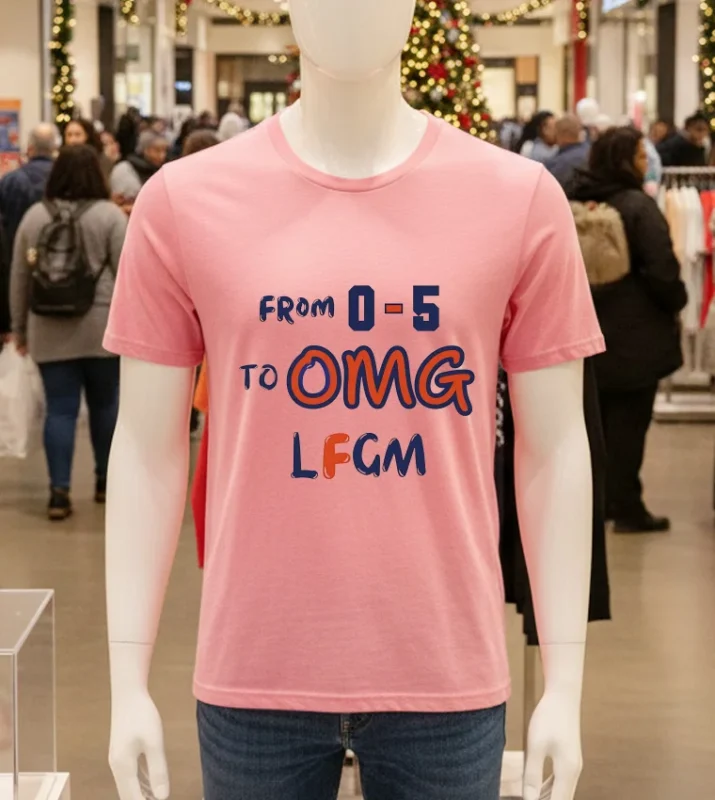 Detroit Tigers From 0 5 To Omg Lfgm   Pink T Shirt