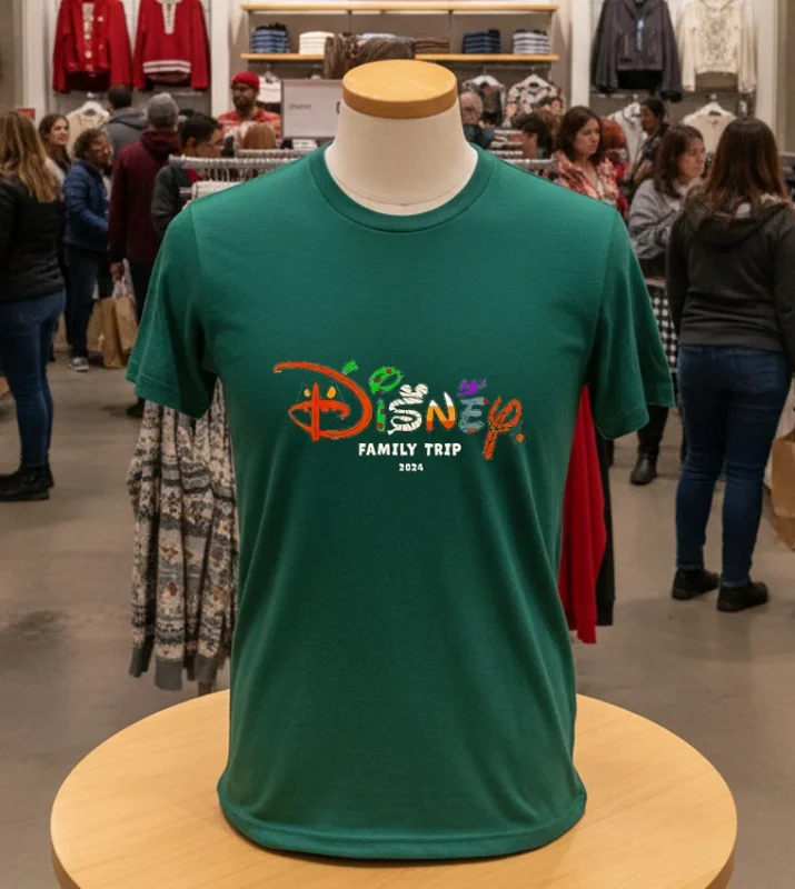 Disney Halloween Family Trip 2024 Matching Vacation Green T Shirt