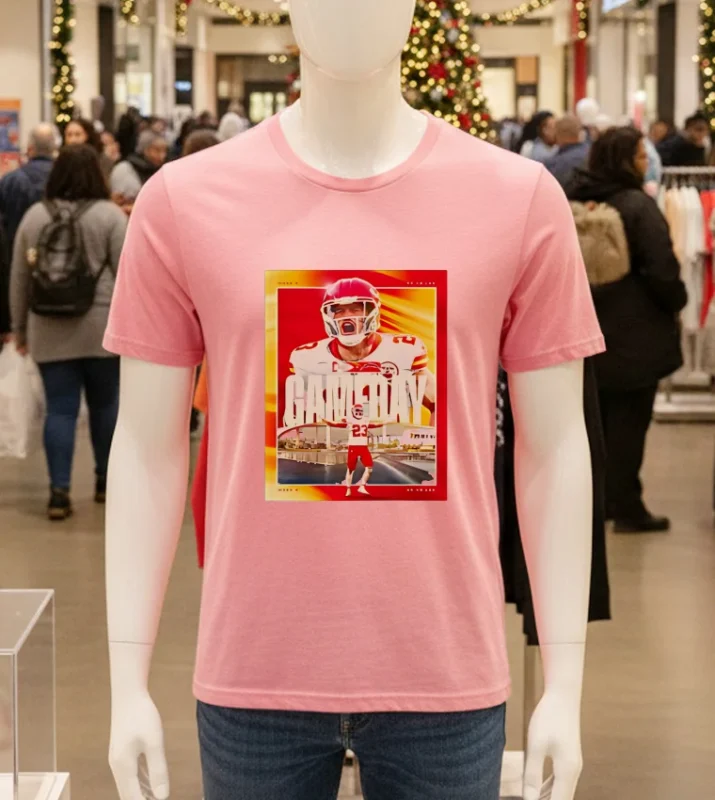 Drue Tranquill Kansas City Chiefs Gameday   Pink T Shirt