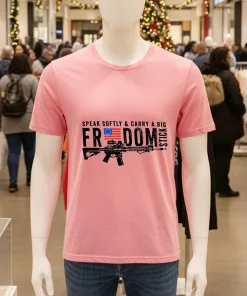 Freedom Stick Patriotic 2A Speak softly and carry a big gun shirt