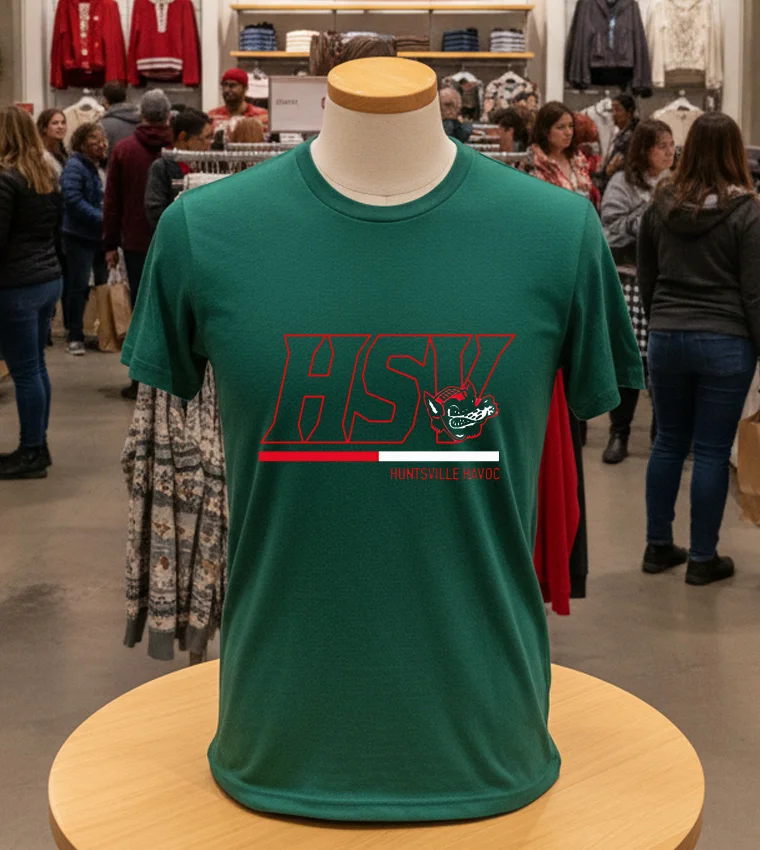 Hsv Pack Huntsville Havoc - green-t-shirt Hsv Pack Huntsville Havoc Green T Shirt