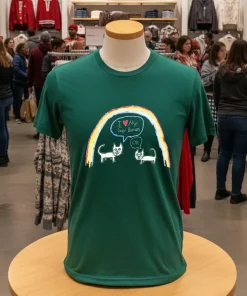 I Love My Gay Human Cats rainbow shirt