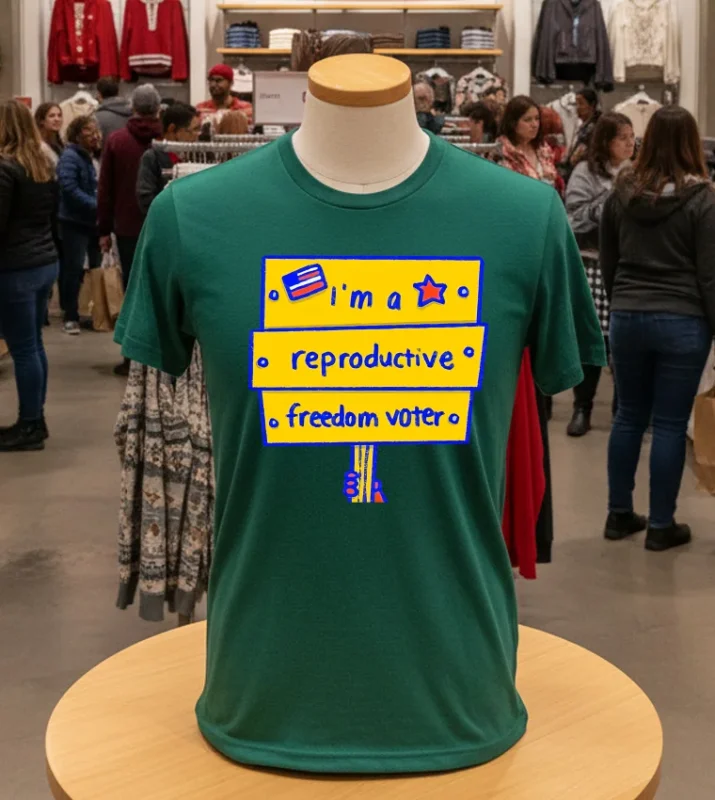 I M A Reproductive Freedom Voter   Green T Shirt