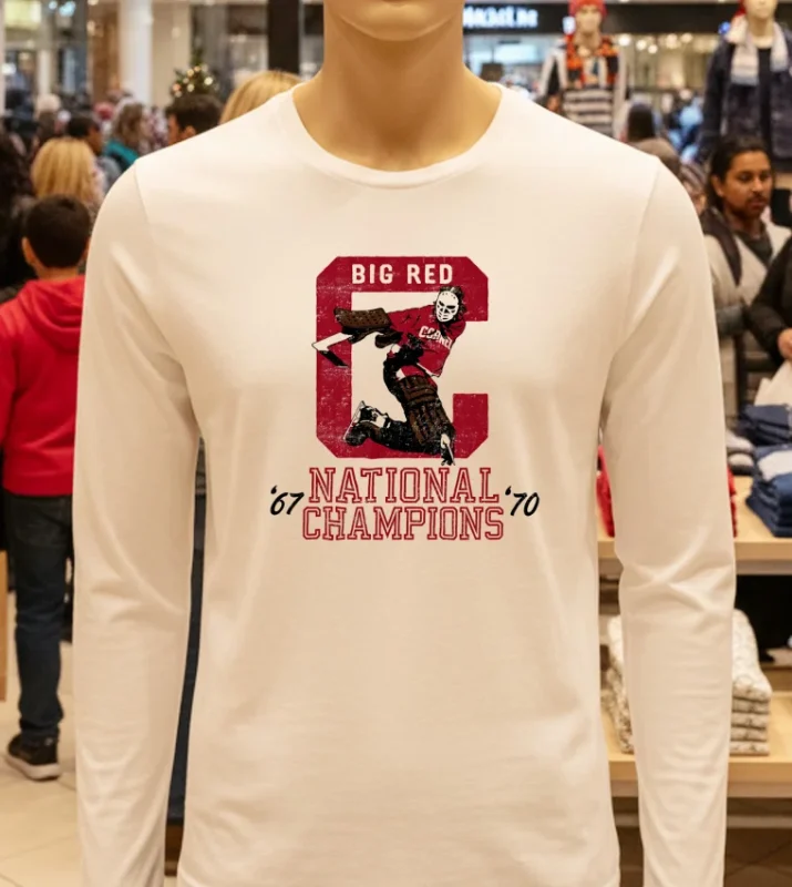 Ohio State Buckeyes Big Red National Champions 67 70 White T Shirt 1