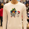 Snoopy Go To The Supermarket Christmas White T Shirt 1