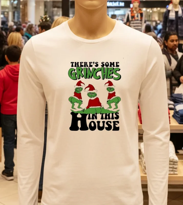 Spread Holiday Cheer With Our Grinch Perfect For Festive Fun White T Shirt 1