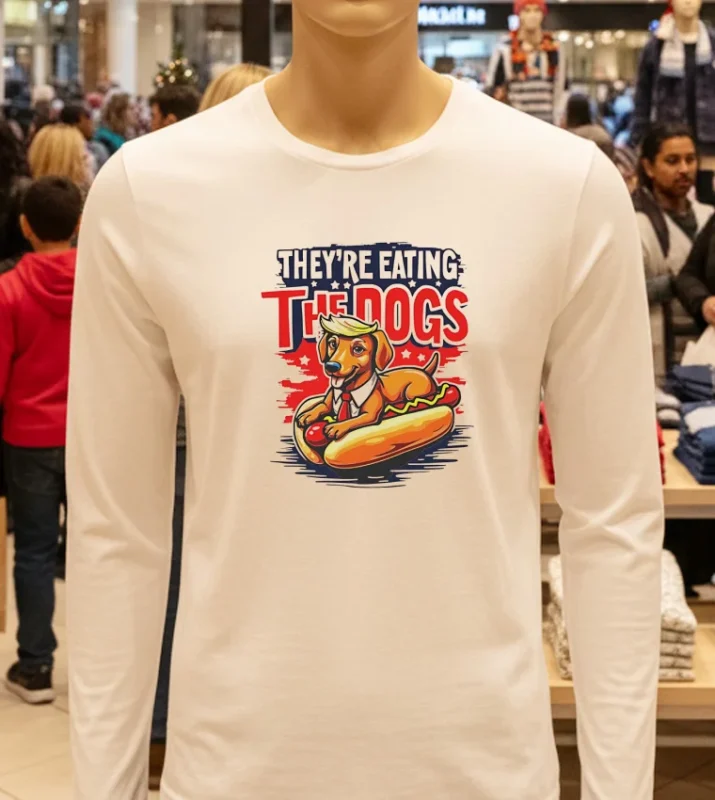 They Re Eating The Dogs Vote Trump White T Shirt 1